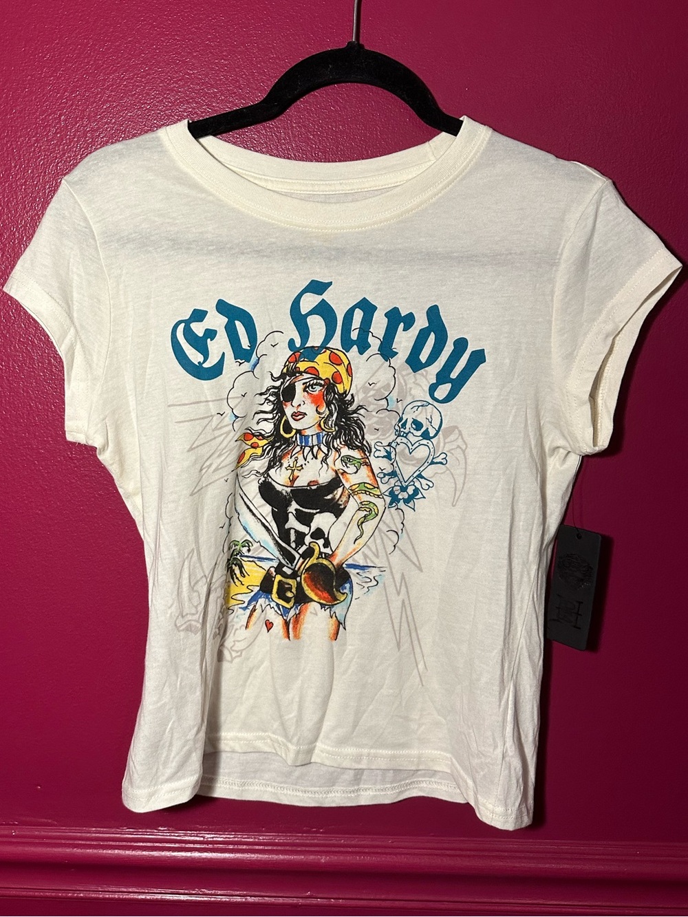 Ed Hardy tattooed pirate shirt
